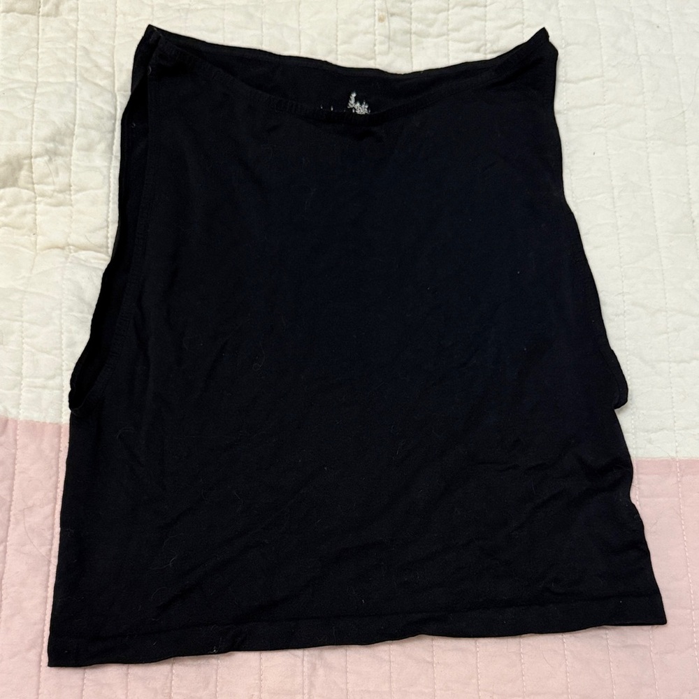 Basic Black Crop Top for Women